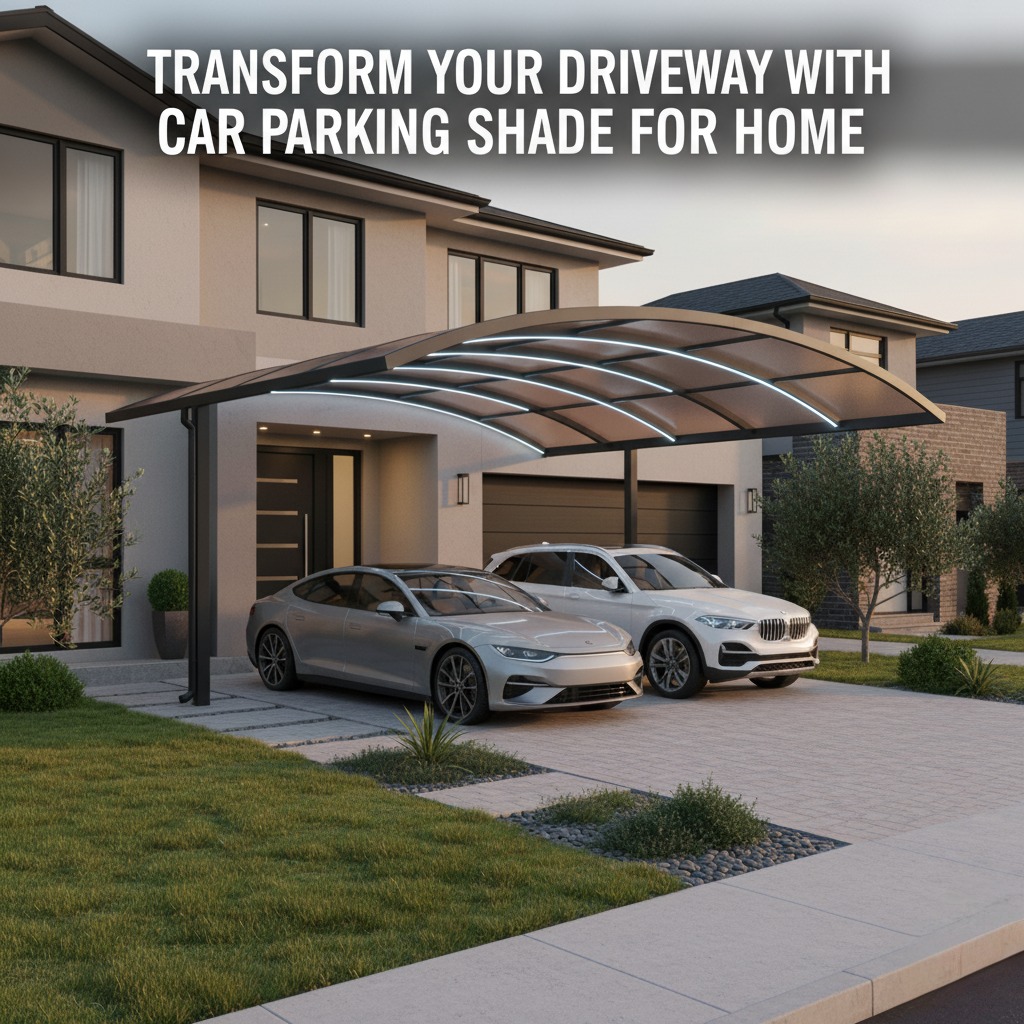 Transform Your Driveway with Car Parking Shade for Home
